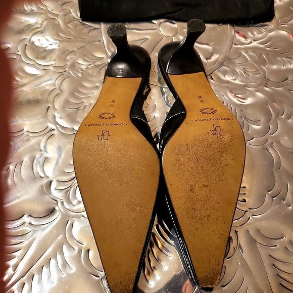 Black authentic Donald j pliner  heeled mules! Size 8 N - Picture 4 of 8